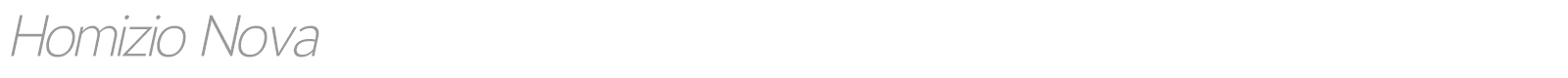 Homizio Nova font preview